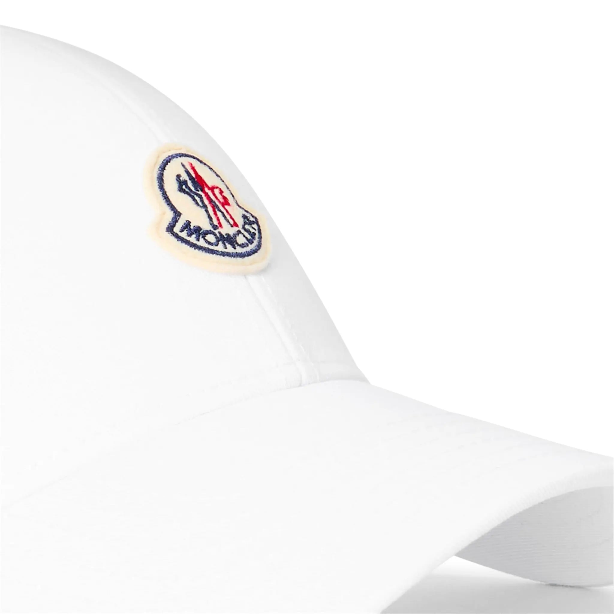 detailed view of Moncler Gabardine Baseball White Cap K10913B0003904863778